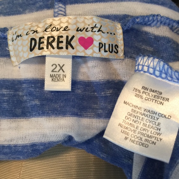 I’m in Love with Derek Stripe Hoodie Size: 2X - Picture 6 of 6